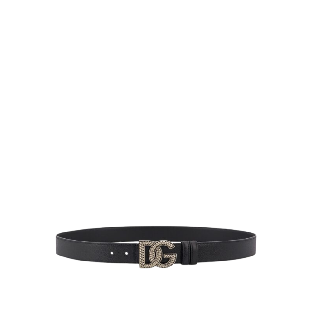 Design sans titre (5) Dolce & Gabbana ceinture homme noire en cuir – Image 1