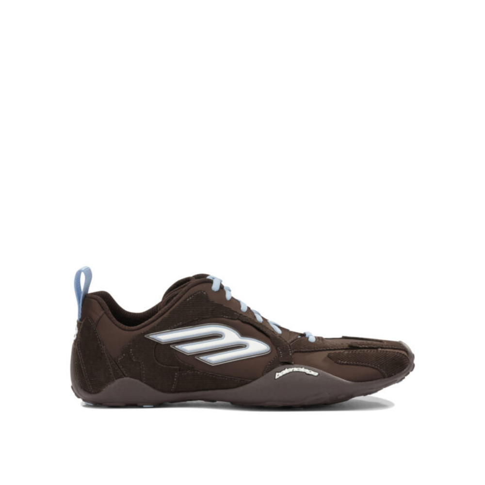 Design sans titre (50) Balenciaga baskets femme marron en velours – Image 1