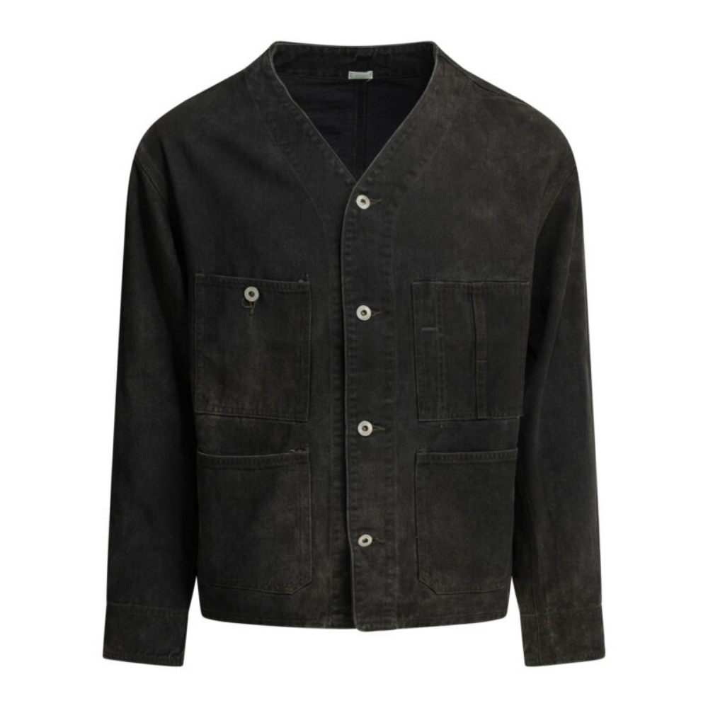 Design sans titre A.Presse veste en jean homme noire Engineer – Image 1