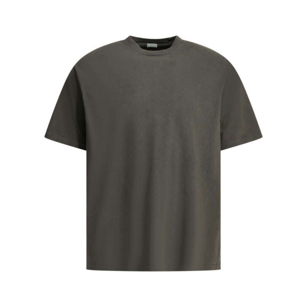 Design sans titre A.Presse t-shirt homme en coton vert – Image 1