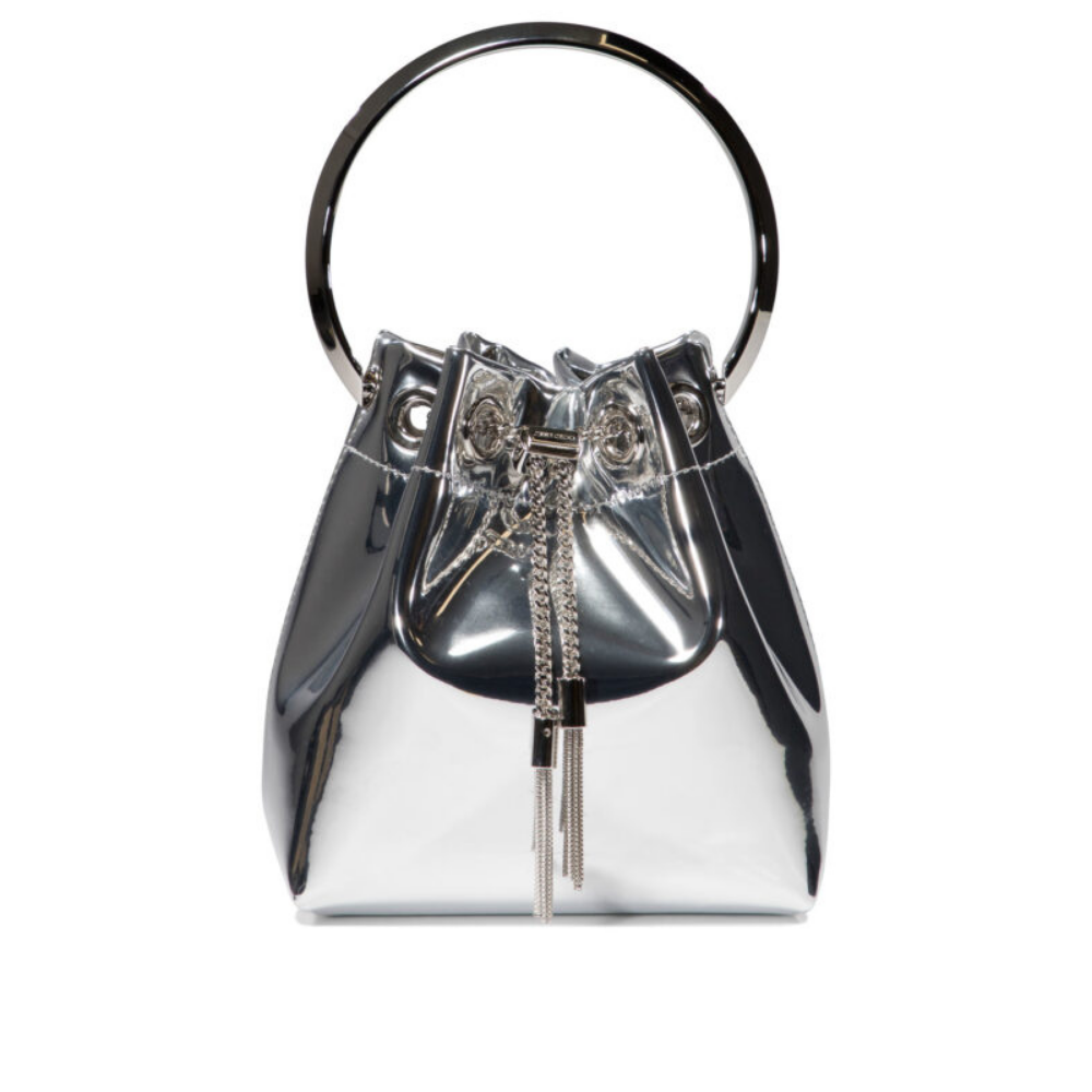 Design sans titre (72) Jimmy Choo sac femme argenté – Image 1