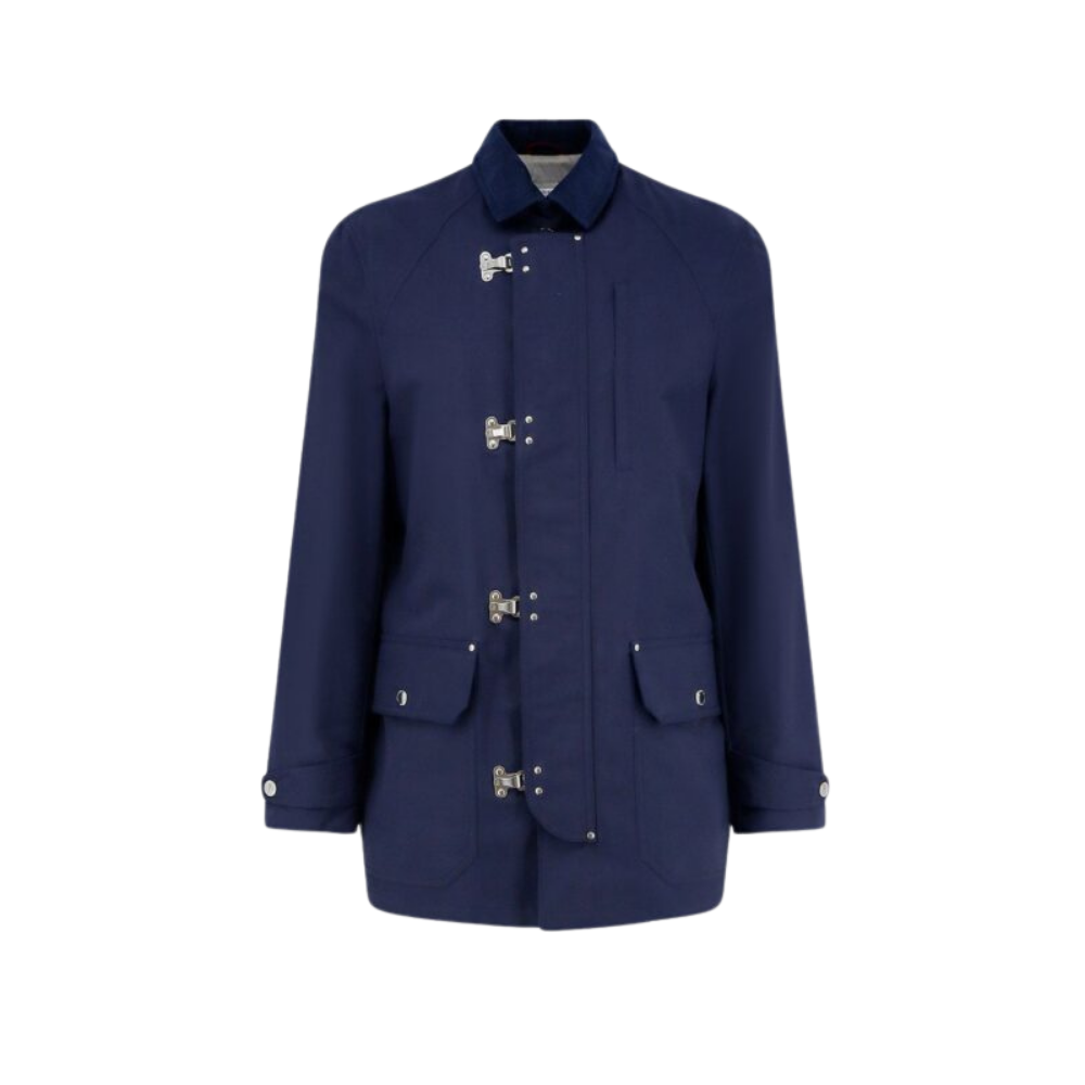 Design sans titre (80) Brunello Cucinelli veste homme bleue – Image 1