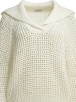 BRUNELLO CUCINELLI pull en coton femme blanc – Image 3