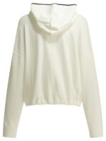 BRUNELLO CUCINELLI sweat zippé à logo en coton femme blanc – Image 2