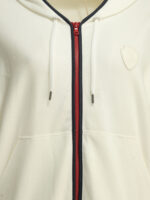 BRUNELLO CUCINELLI sweat zippé à logo en coton femme blanc – Image 3