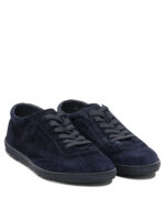 BRUNELLO CUCINELLI baskets en daim homme bleues – Image 5