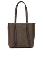ETRO sac porté épaule en tissu Paisley femme marron – Image 3