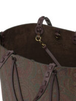 ETRO sac porté épaule en tissu Paisley femme marron – Image 5