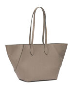 VALEXTRA sac porté épaule en cuir femme beige – Image 2