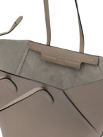 VALEXTRA sac porté épaule en cuir femme beige – Image 5