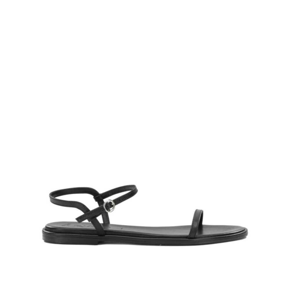 Sans titre (1000 x 1000 px) (100) AEYDE sandales plates en cuir femme noires – Image 1