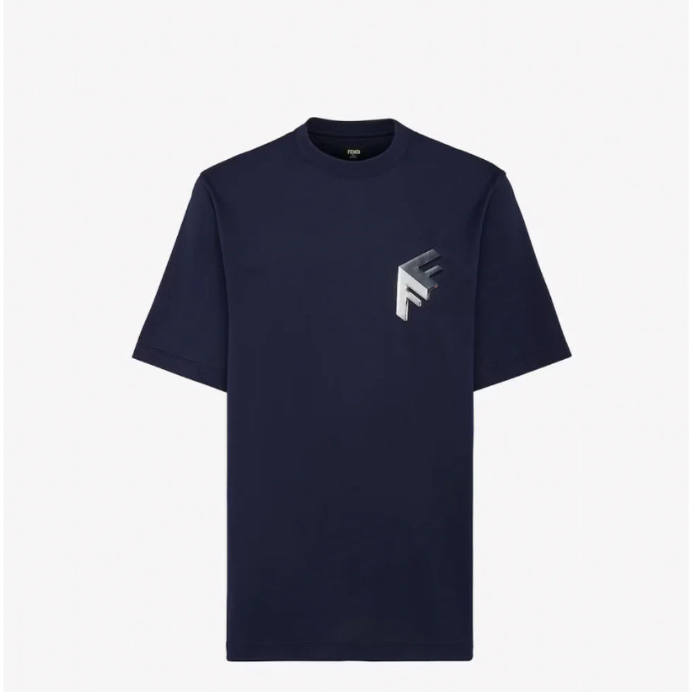 Sans titre (1000 x 1000 px) - 2026-06-18T014822.150 FENDI t-shirt en coton homme bleu oversize – Image 1