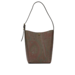 ETRO sac à épaule petit modèle en tissu femme marron