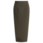KHAITE jupe longue femme marron