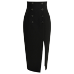 KHAITE jupe longue femme noire