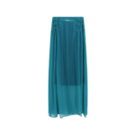 DRIES VAN NOTEN jupe en soie femme verte