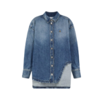 THE ATTICO chemise femme bleue