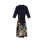 LAVI robe chemisier en coton femme noire