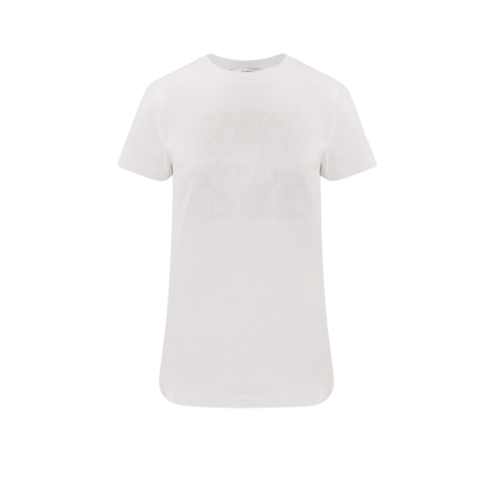 Sans titre (1000 x 1000 px) (76) MAX MARA t-shirt en coton pour femme blanc – Image 1