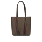 ETRO sac porté épaule en tissu Paisley femme marron