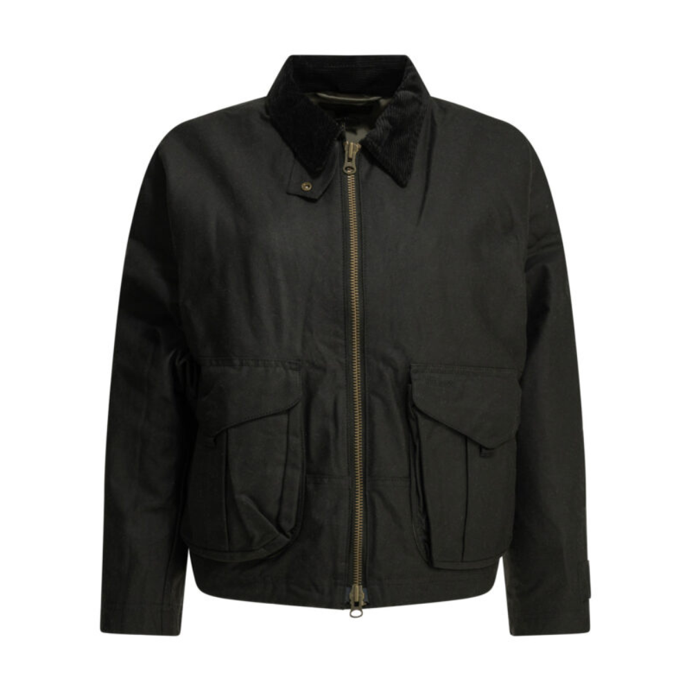Sans titre (1000 x 1000 px) (77) FILSON veste légère en coton ciré femme noire – Image 1