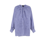 LAVI chemise en coton femme bleue