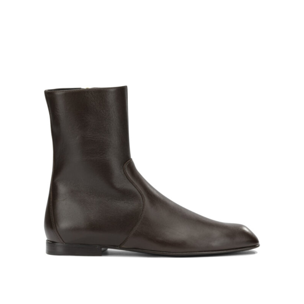 Sans titre (1000 x 1000 px) (91) KHAITE bottines en cuir femme marron – Image 1