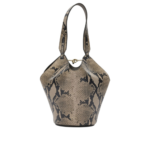 KHAITE sac à épaule small en cuir femme beige