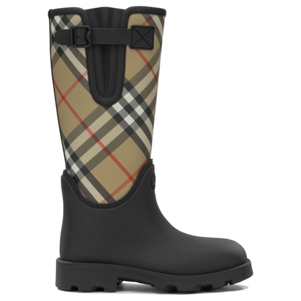 Sans titre (1000 x 1000 px) (92) BURBERRY bottes de pluie en caoutchouc et nylon femme noires – Image 1