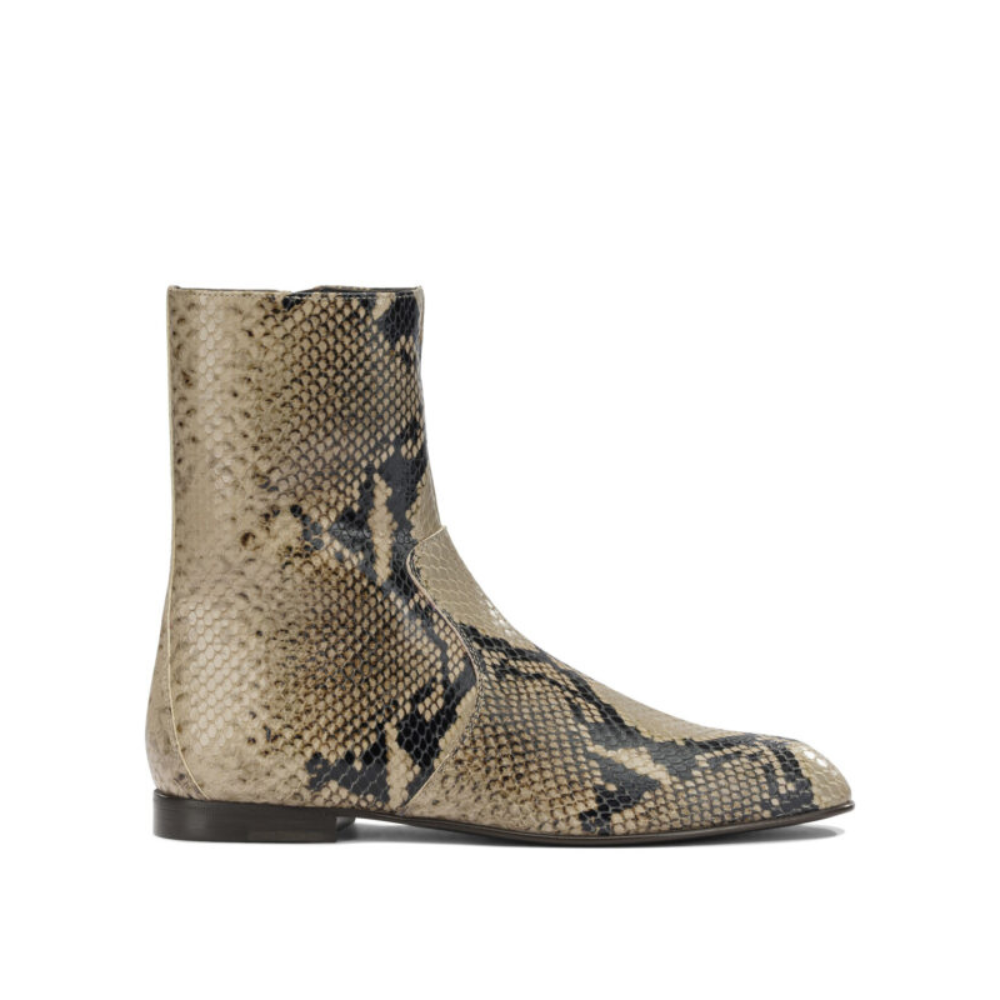 Sans titre (1000 x 1000 px) (92) KHAITE bottines en cuir femme beiges – Image 1