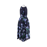 LAVI robe en ramie femme bleue