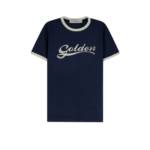 GOLDEN GOOSE t-shirt en coton homme bleu