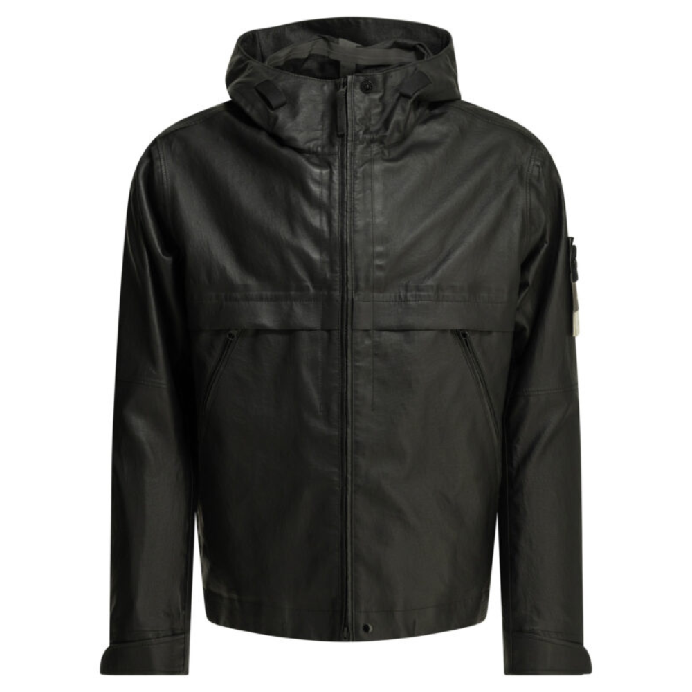 Sans titre (1000 x 1000 px) (95) STONE ISLAND veste en cuir homme noir – Image 1