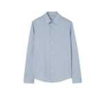 BURBERRY chemise en coton rayé homme bleue