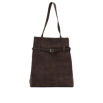 MANU ATELIER sac à épaule en daim femme marron