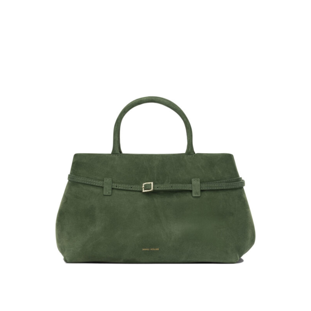 Sans titre (1000 x 1000 px) (98) MANU ATELIER sac à main en daim femme vert – Image 1