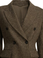 BRUNELLO CUCINELLI blazer en laine femme marron – Image 3