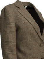 BURBERRY blazer en mélange laine et lin femme marron – Image 4