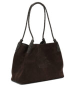 ETRO sac porté épaule en daim femme marron – Image 2