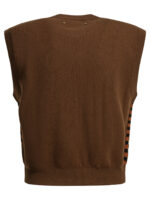 GOLDEN GOOSE gilet en laine femme marron – Image 2