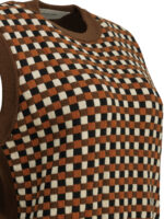 GOLDEN GOOSE gilet en laine femme marron – Image 4