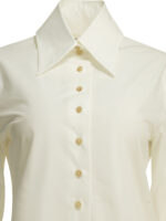 KHAITE chemise en coton femme blanche – Image 3