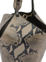 KHAITE sac à épaule small en cuir femme beige – Image 4