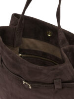 MANU ATELIER sac à épaule en daim femme marron – Image 5