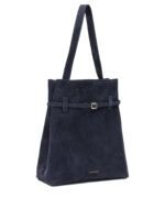 MANU ATELIER sac à épaule medium en daim femme bleu – Image 2