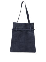 MANU ATELIER sac à épaule medium en daim femme bleu – Image 3