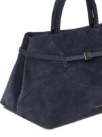 MANU ATELIER sac à main medium en daim femme bleu – Image 4