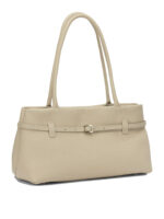 MANU ATELIER sac porté épaule en cuir femme blanc – Image 2