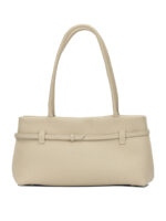 MANU ATELIER sac porté épaule en cuir femme blanc – Image 3