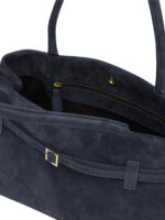 MANU ATELIER sac porté épaule en daim femme bleu – Image 5